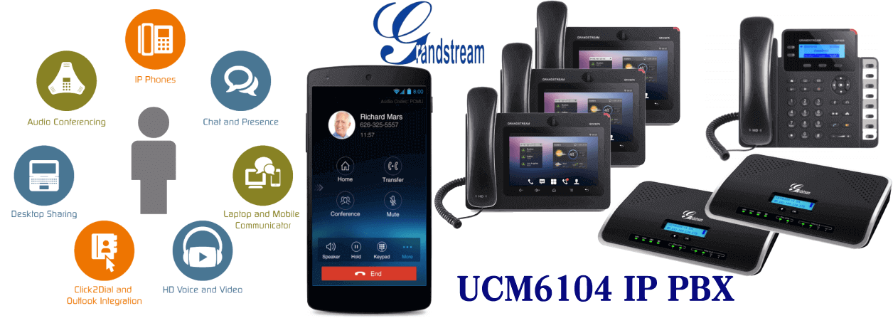 Grandstream UCM6104 PBX System Dubai