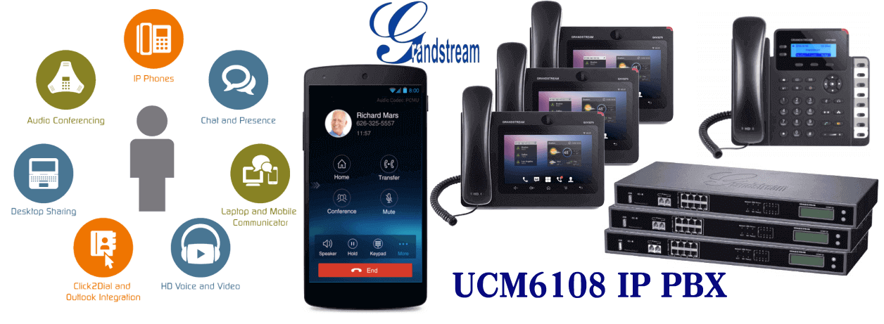Grandstream UCM6108 PBX System Dubai
