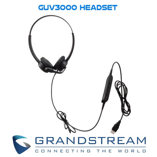 Grandstream GUV3000 USB Headset Dubai Grandstream GUV3000 Headset Dubai
