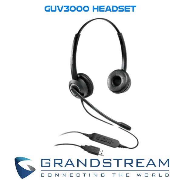 Grandstream GUV3000 USB Headset Uae Grandstream GUV3000 Headset Dubai