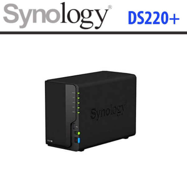 Synology DS220+ NAS 2 Baies Avec 2 Disques IronWolf De 1To - 6 Go De RAM, Processeur Double Cœur, Chiffrement Matériel - Parfait Pour Stockage Perso Ou Petite Entreprise