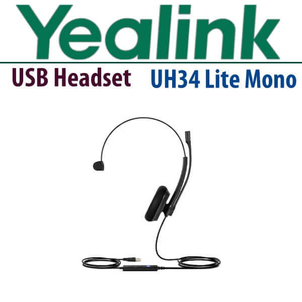 Yealink UH34Lite USB Wired Headset UAE Yealink UH34/UH34Lite Microsoft Teams Headset Dubai