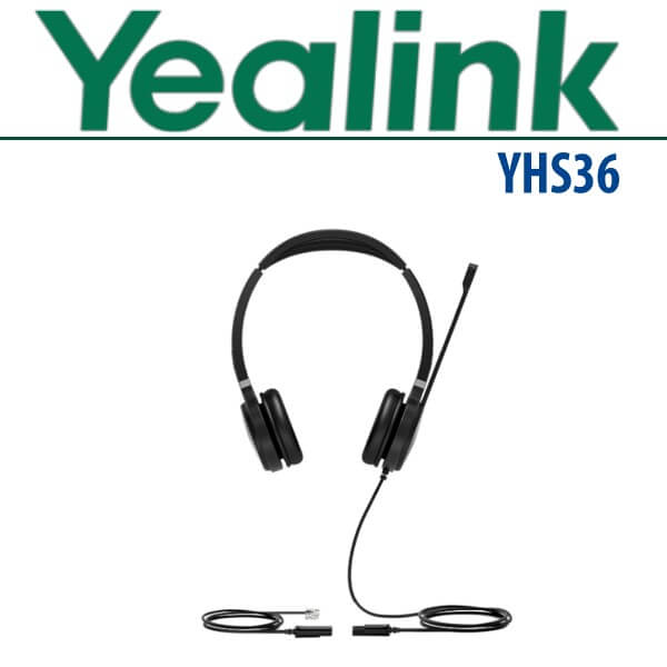 Yealink YHS36 QD to RJ Wired Headset Dubai Yealink YHS36 QD to RJ Dubai