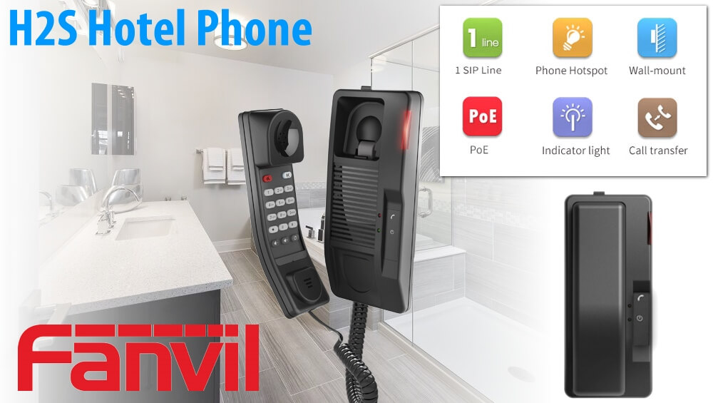 fanvil h2s hotel phone supplier dubai Fanvil H2S Hotel VoIP Phone UAE