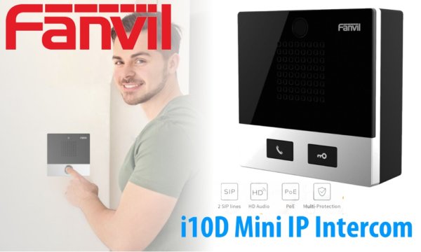 fanvil i10d ip intercom dubai abudhabi 600x360 Fanvil i10D Mini IP Intercom UAE