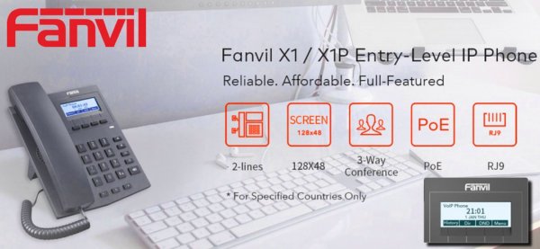 fanvil x1p voip phone dubai abudhabi 600x277 Fanvil X1P IP Phone UAE
