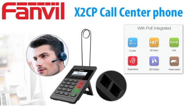 fanvil x2cp callcenter ipphone dubai abudhabi 600x346 Fanvil X2CP Call Center IP telephone UAE
