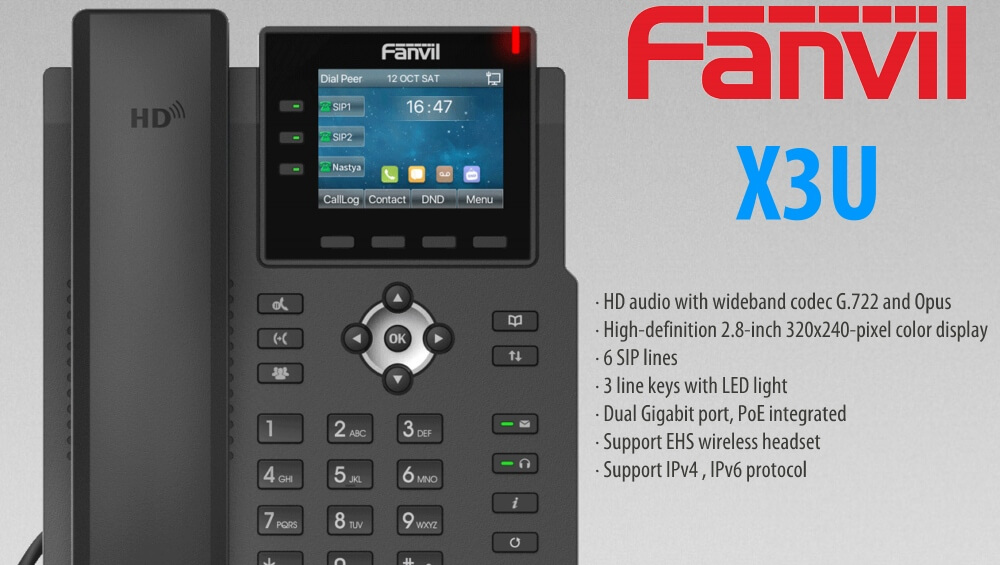 fanvil x3u voip phone dubai abudhabi Fanvil X3U UAE