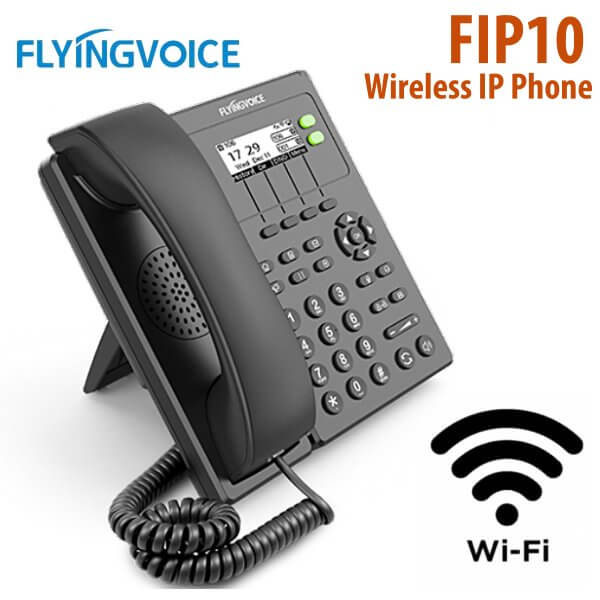 Flyingvoice FIP10 Wireless SIP Phone with Acoustic Echo Cancellation