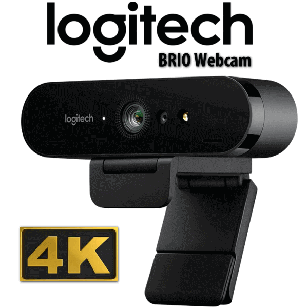 Logitech BRIO – Ultra HD Webcam for Video Conferencing, Recording