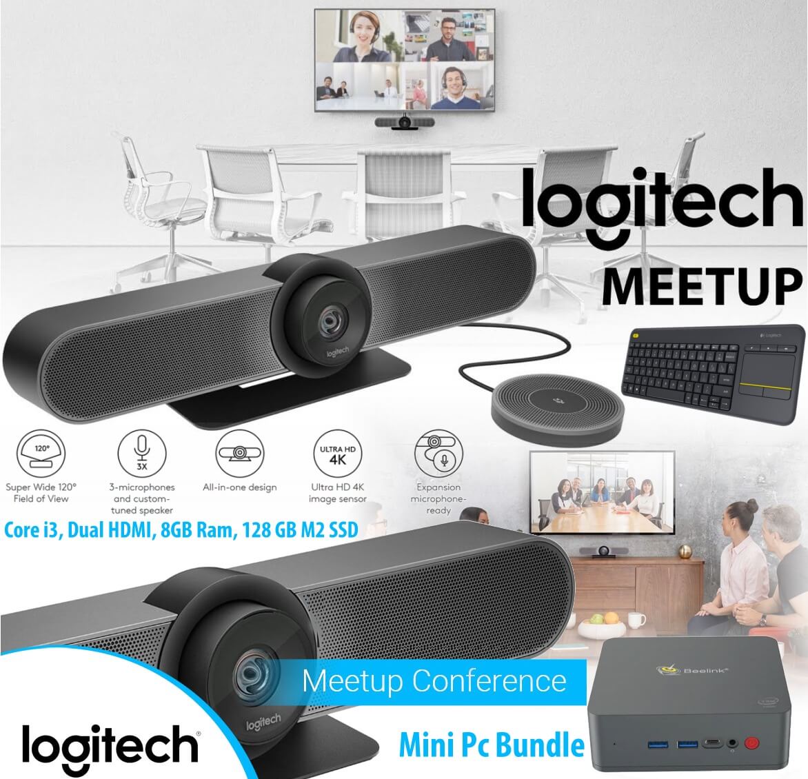 Logitech Meetup Videoconferencing System