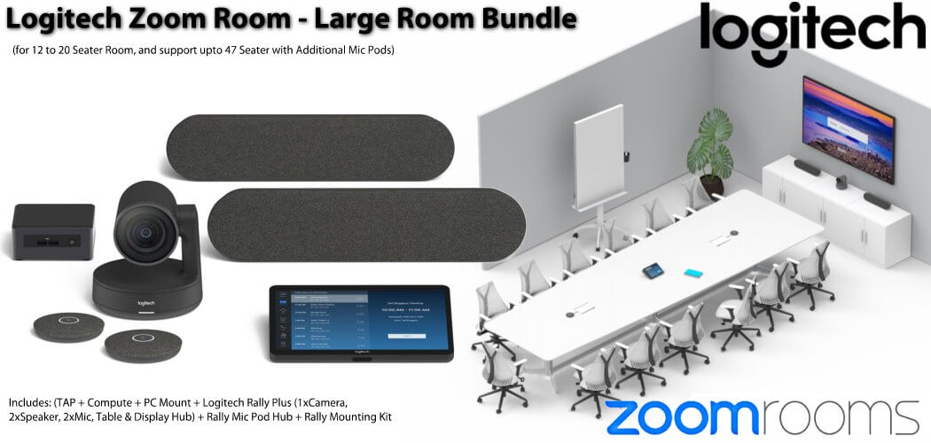 logitech zoom large room bundle dubai Logitech Zoom Room Large Room Bundle Dubai
