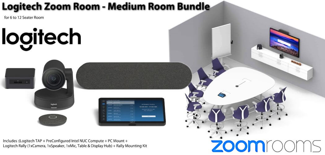 logitech zoom medium room bundle uae Logitech Zoom Medium Room Bundle Dubai UAE